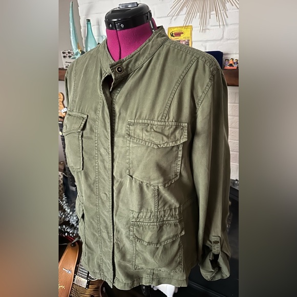 GUC Sanctuary Women’s Military Jacket Snap Buttons in Safari Green - Large - Picture 4 of 7